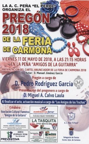 Pregón de la Feria de Carmona 2018