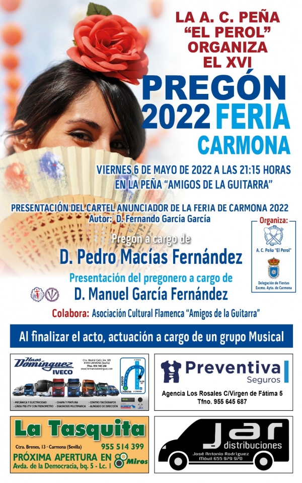 XVI PREGÓN DE LA FERIA DE CARMONA