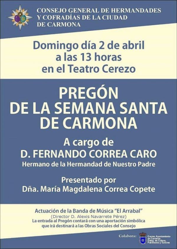 Pregón Semana Santa Carmona 2017